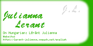 julianna lerant business card